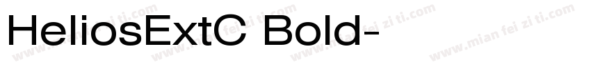 HeliosExtC Bold字体转换